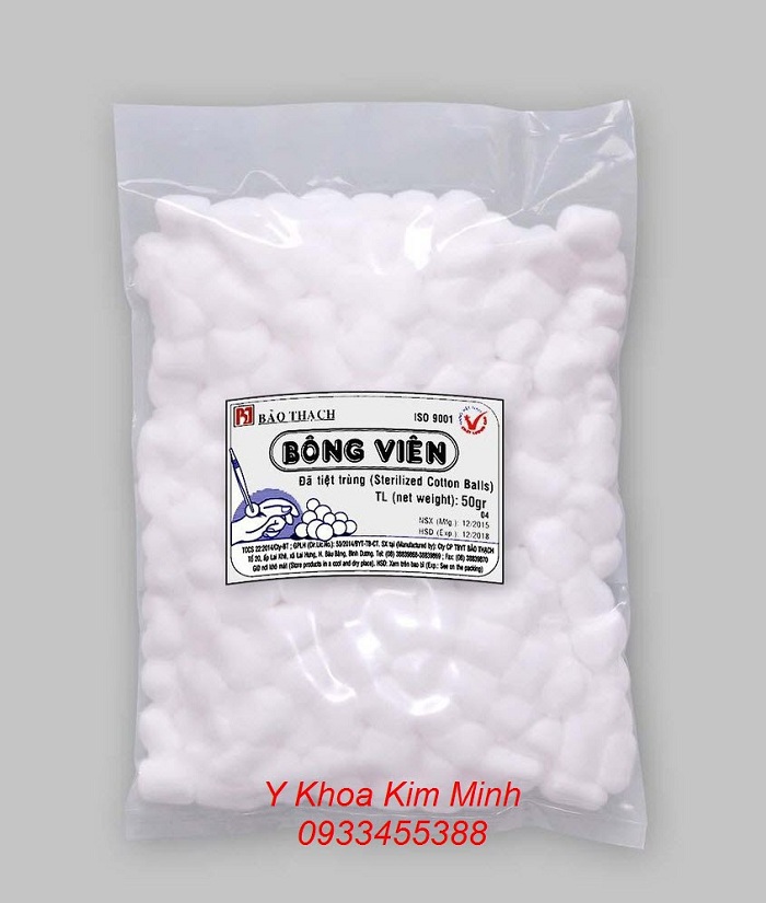 Gòn viên Bảo Thạch dùng cho y tế và thẩm mỹ viện