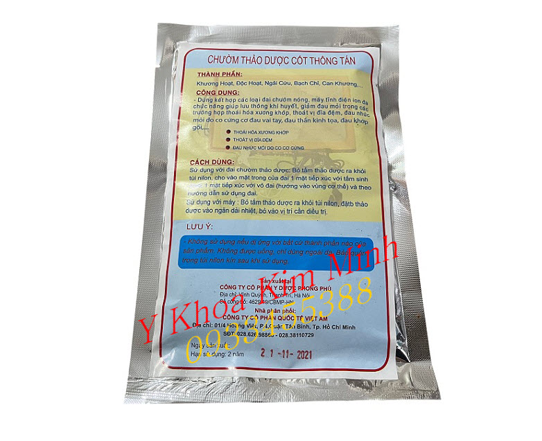 Hướng dẫn cách dùng chườm thảo dược dùng cho máy bó thuốc