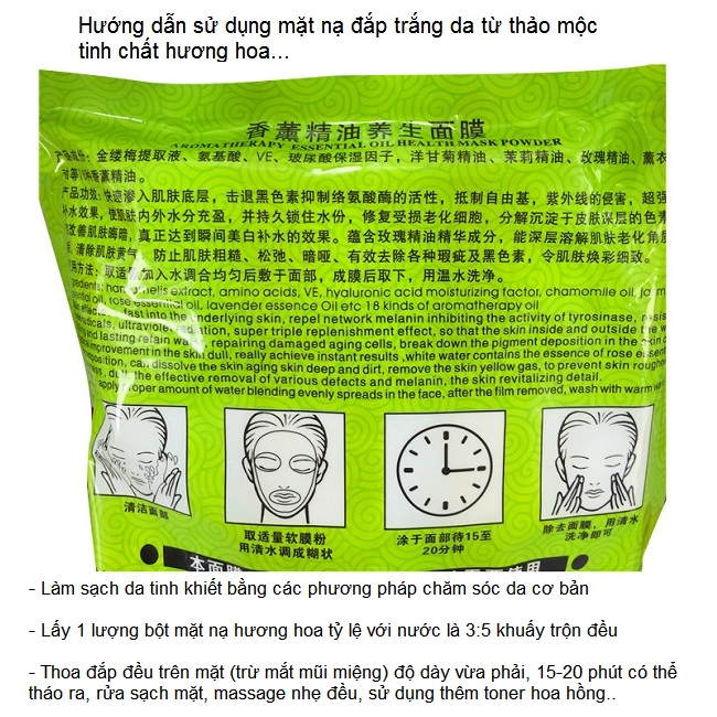 Hướng dẫn cách đắp mặt nạ hương hoa thảo dược làm trắng sáng da tự nhiên - Y Khoa Kim Minh