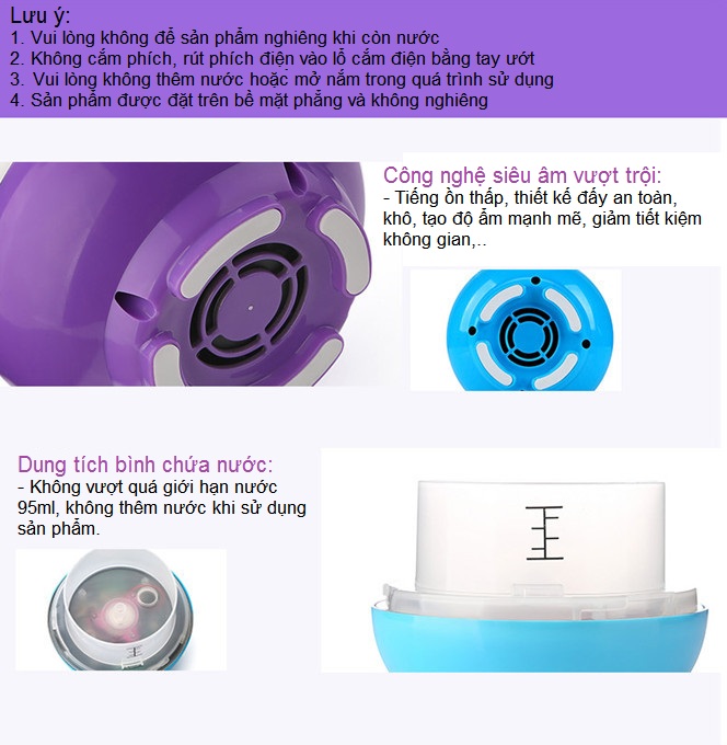 Hướng dẫn sử dụng đèn xông tinh dầu và tạo độ ẩm phòng KXP-007 - Y khoa Kim Minh 0933455388