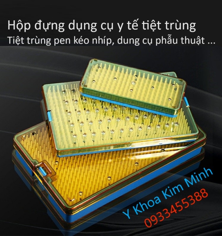 Hộp đựng pen kéo nhíp, dụng cụ phẫu thuật y tế tiệt trùng bán ở Tp.HCM