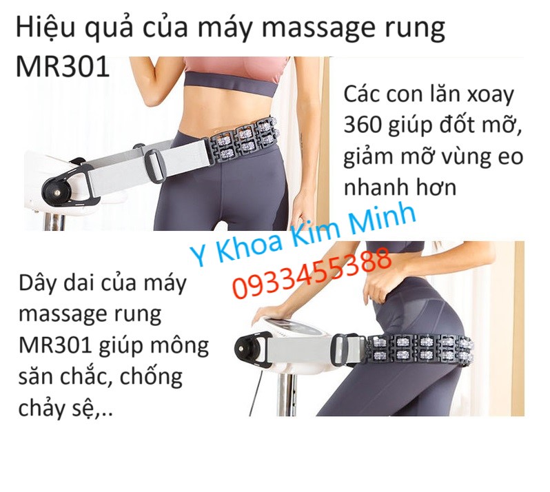 Dùng máy masage rung đứng giảm béo bụng, làm eo thon gọn, mông săn chắc rất hiệu quả