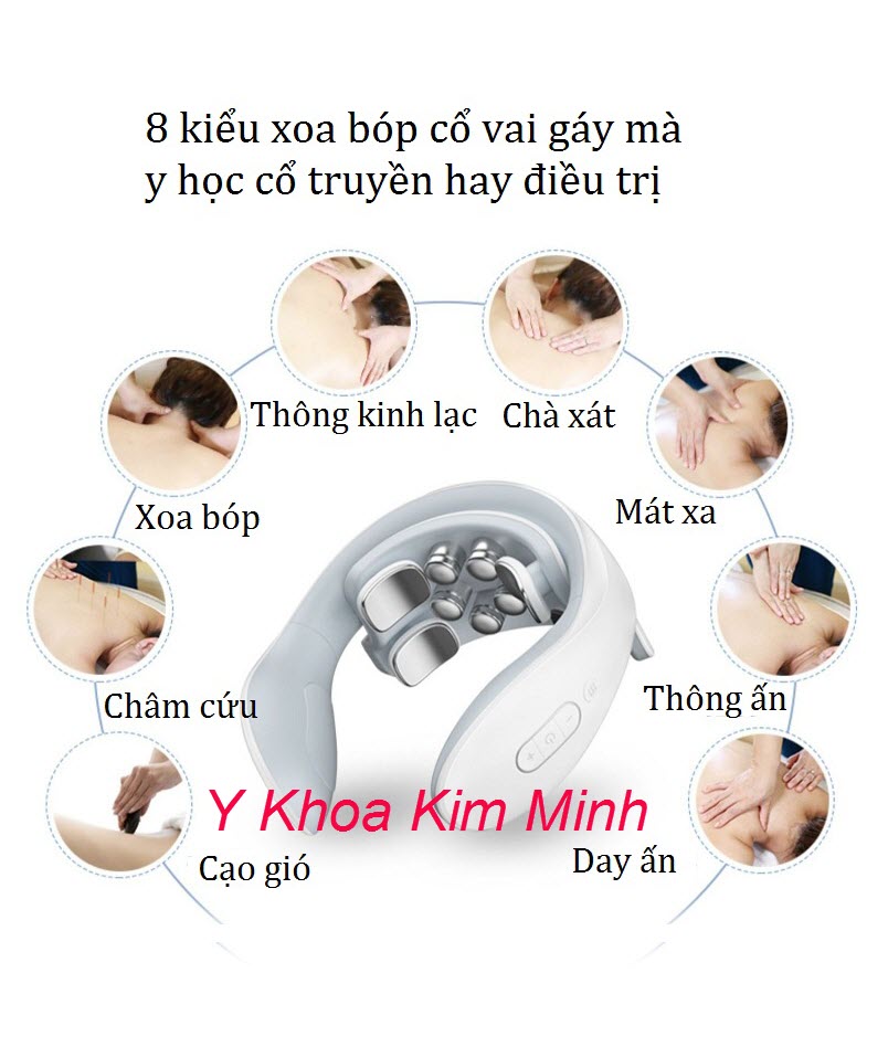8 kiểu xung điện massae của đai cổ vai gáy Konika H88