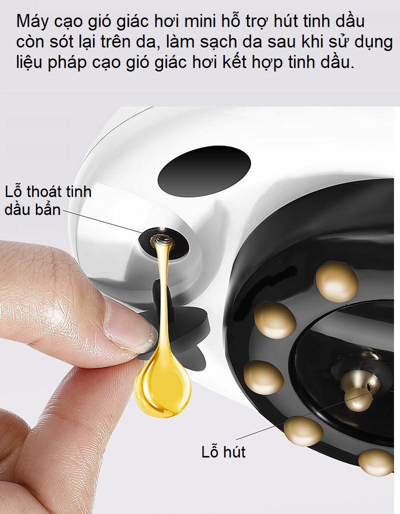 Máy cạo gió giác hơi mini 100V-240V sử dụng an toàn và hiệu quả