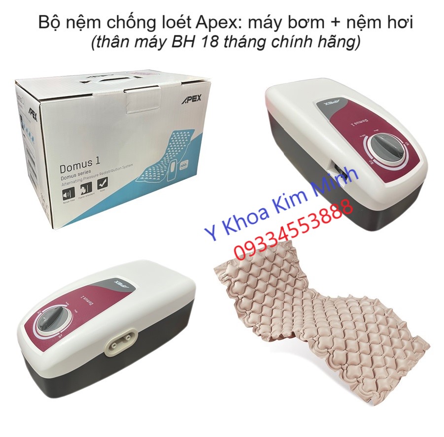 Thông số kỹ thuật của nệm hơi chống loét Apex Dumos 1