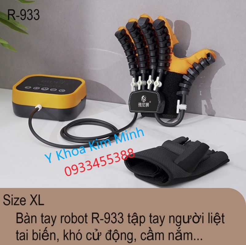 Hình ảnh bàn tay robot R-933 dùng cho người tai biến liệt nữa người tập mạnh tay