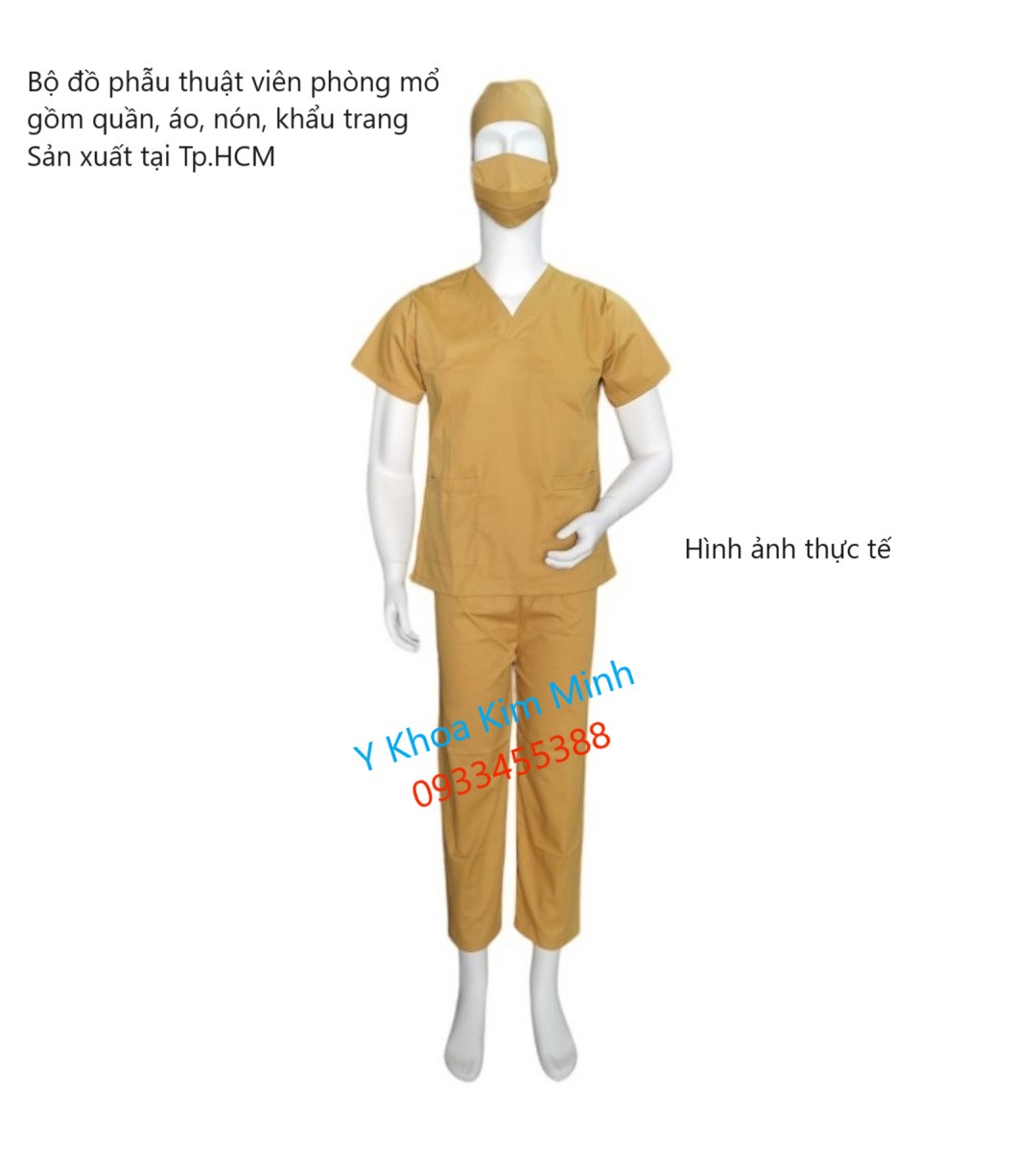 Hình ảnh thực tế bộ đồ phẫu thuật viên phòng mổ nam / nữ bán giá sỉ số lượng tai Y Khoa Kim Minh