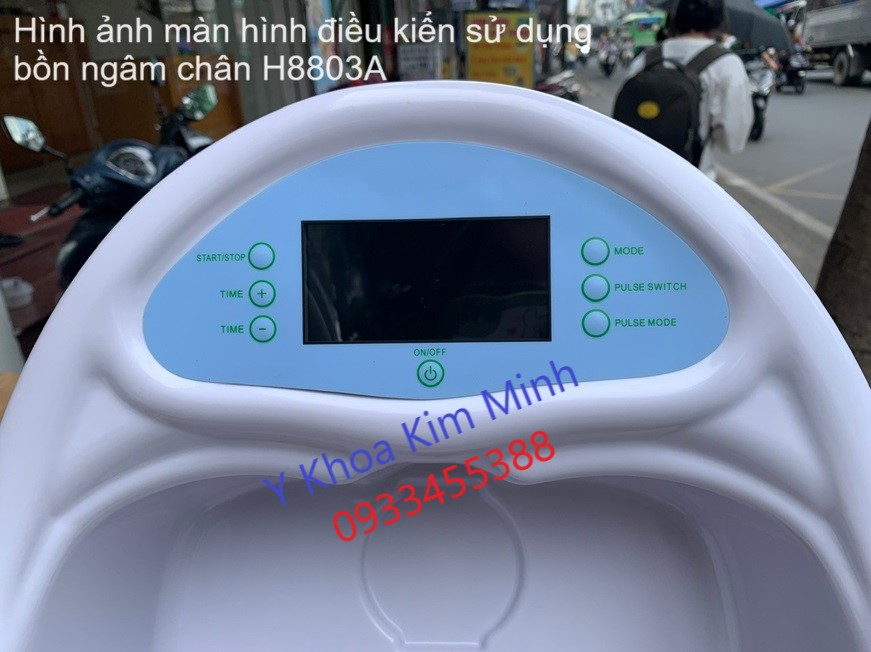 Hình ảnh màn hình sử dụng bồn ngâm chân thải độc H8803A