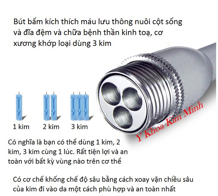 Bút bấm trích máu giúp lưu thông khí huyết chữa bệnh thoát hoá cột sống đĩa đệm và thần kinh toạ - Y Khoa Kim Minh Hình ảnh của bút bấm trích lấy máu giúp lưu thông khí huyết chữa bệnh đau cột sống và chữa bệnh thần kinh toạ - Y khoa Kim Minh