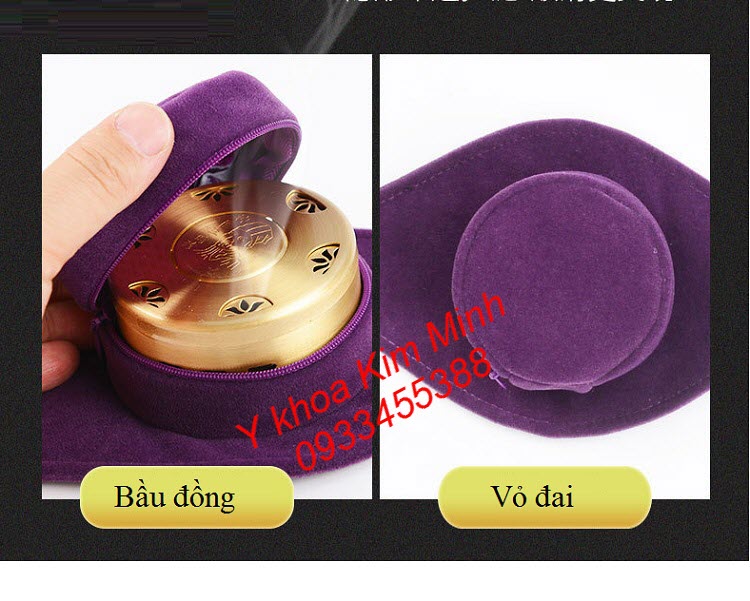 Cách lắp đặt nhang ngải cứu vào đai xông ngải này - Y khoa Kim Minh Hình ảnh thực tế đai xông nhang ngải cứu chữa trị thoái hoá đốt sống cổ - Y khoa Kim Minh