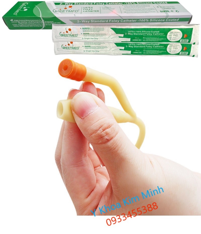 Ống thông tiểu foley 2 nhánh greetmed bán ở Y Khoa Kim Minh