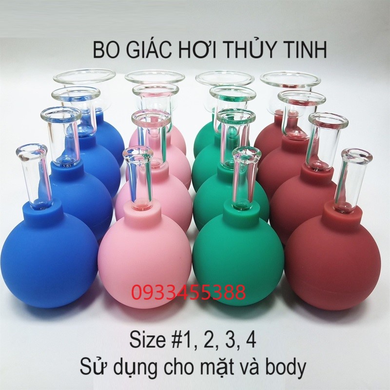Bo giác hơi thủy tinh dùng cho mặt và body