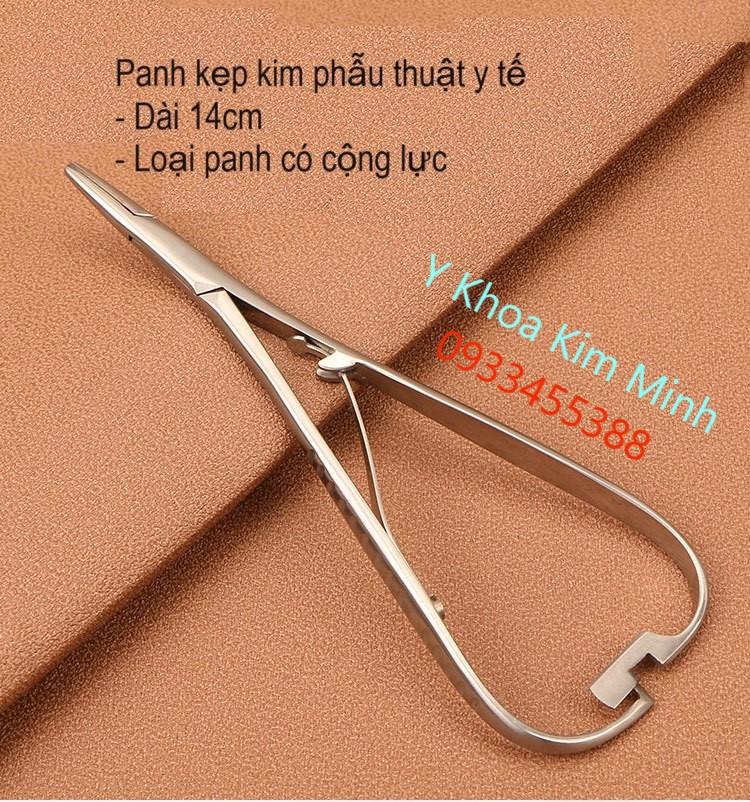 Panh kẹp kim phẫu thuật y tế có cộng lực dài 14cm