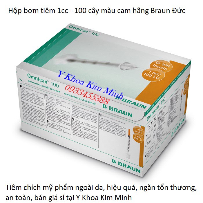 Noi ban hop bim tiem 1cc dung tiem duong chat my pham Brau cua Duc - Y khoa Kim Minh