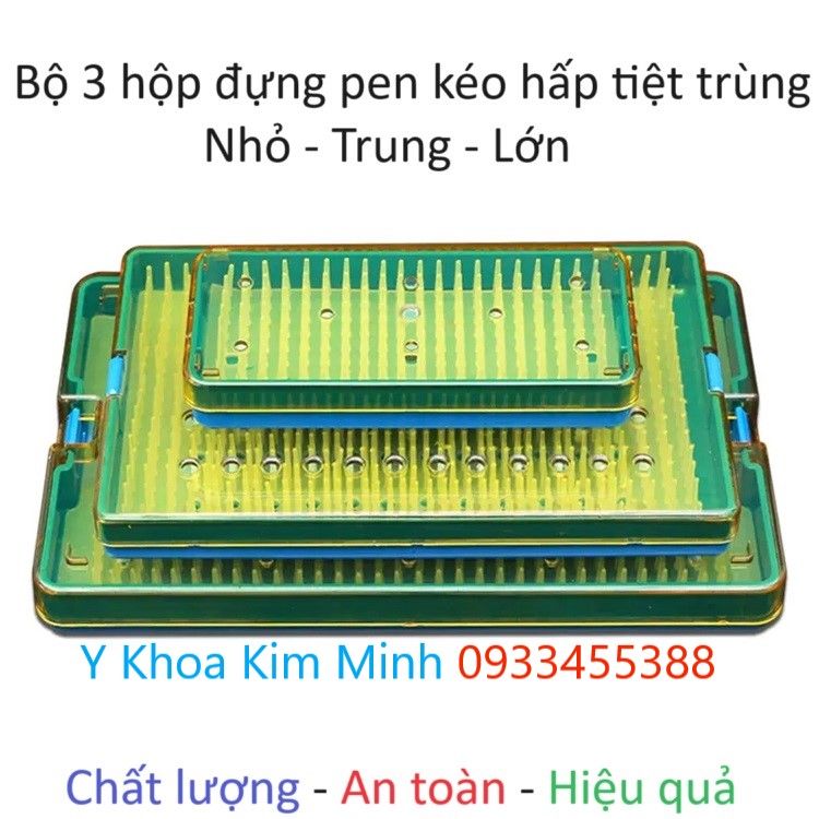 Hộp hấp tiệt trùng pen kéo nhíp y tế bằng nhựa chất lượng cao nhập khẩu Mỹ
