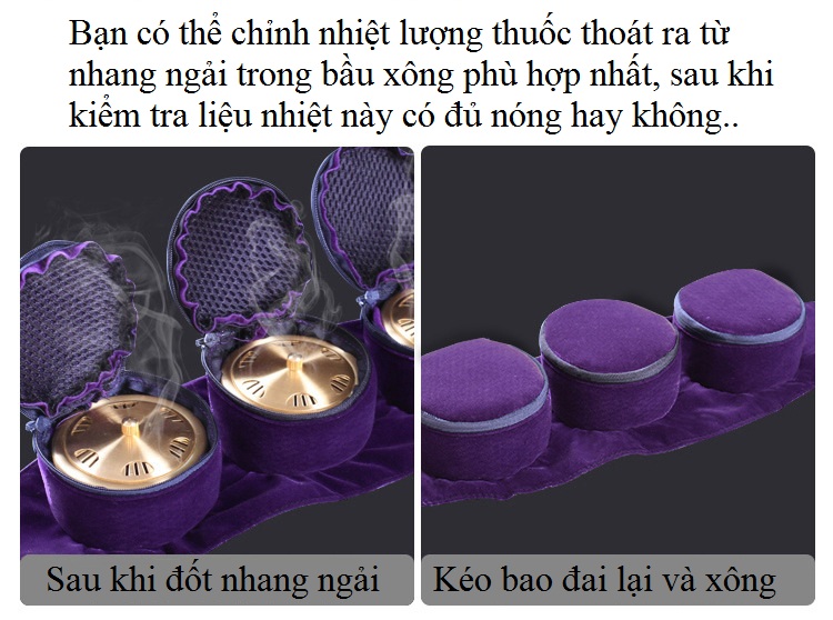 Hướng dẫn cách dùng đai xông nhang ngải cứu chữa bệnh cột sống, thần kinh toạ 4 bầu - Y khoa Kim Minh