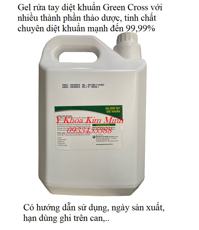 Hướng dẫn sử dụng gel Green Cross ghi rõ ở nhãn và hạn sử dụng - Y khoa Kim Minh Hướng dẫn cách dùng gel rửa tay khô diệt khuẩn Green Cross giúp bạn an toàn hơn và tránh lây nhiễm chéo - Y khoa Kim Minh