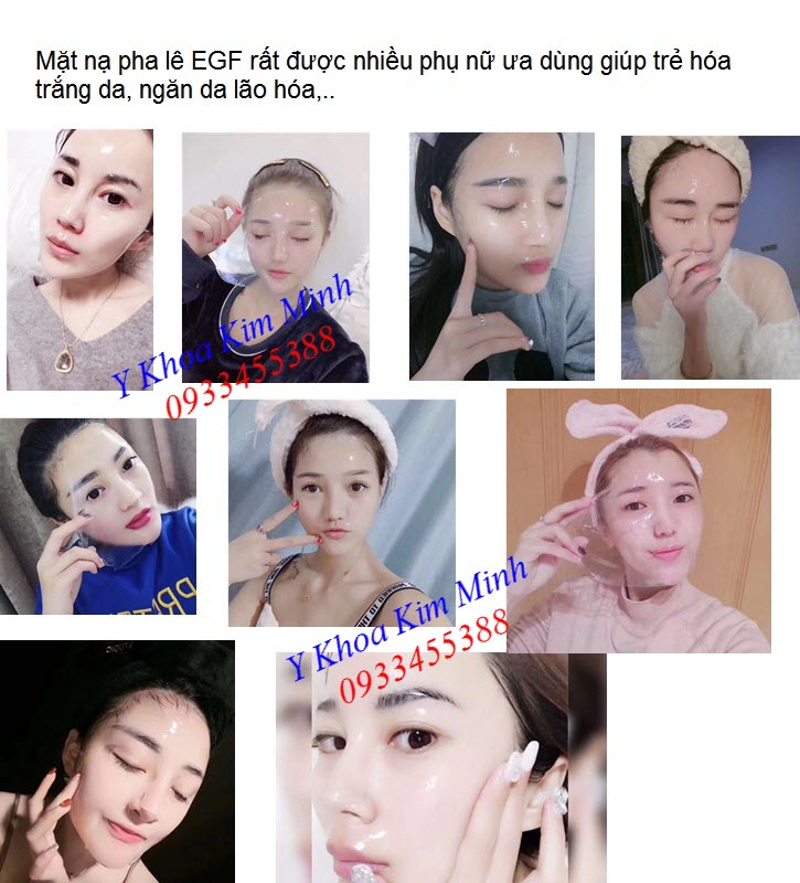 Hướng dẫn sử dụng mặt nạ pha lê EGF trẻ hóa trắng da - Y khoa Kim Minh 0933455388