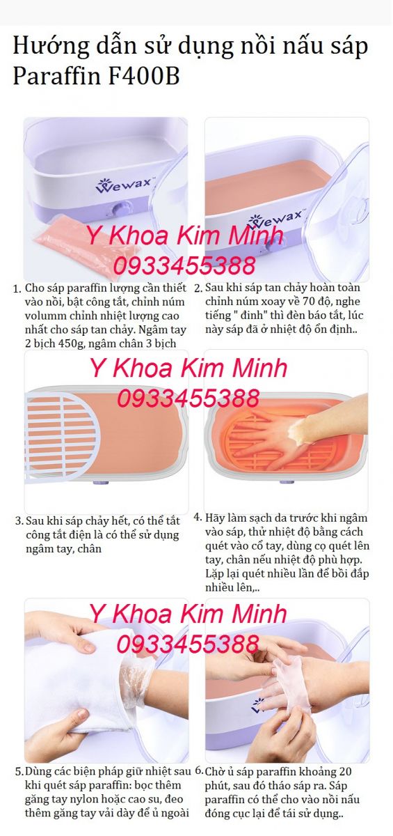 Hướng dẫn cách sử dụng nồi nấu sáp paraffin