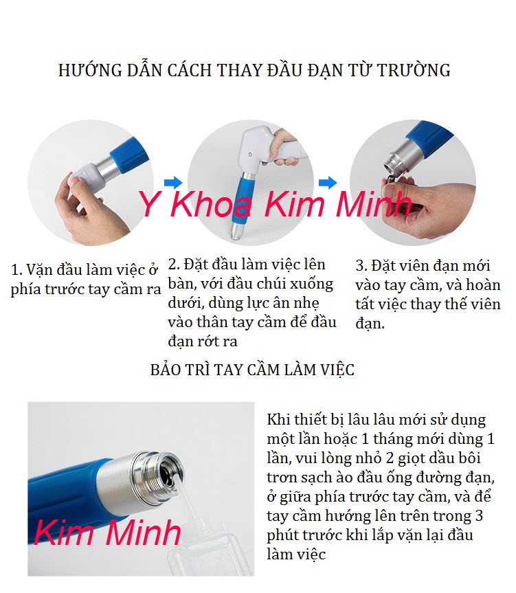 Hướng dẫn cách thay viên đạn từ trường máy xung kích shockwave T800