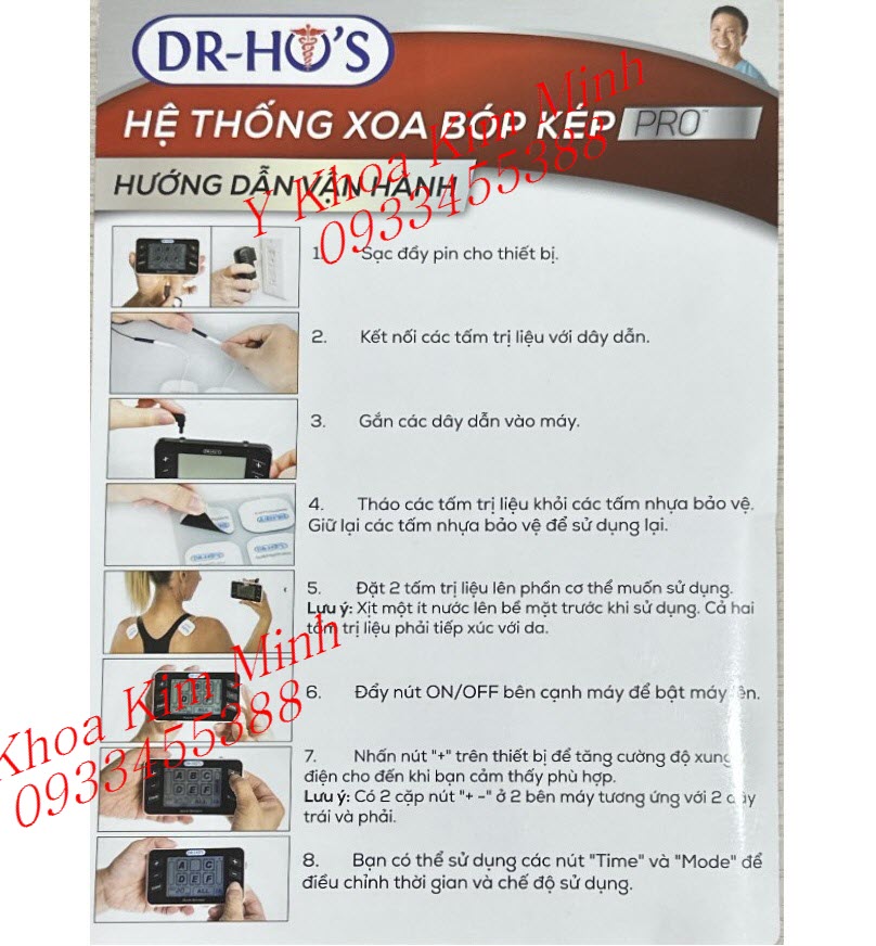 Cách vận hành máy Dr Ho Pro