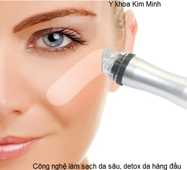 Công nghệ thải độc, làm sạch da sâu, chăm sóc, nâng cơ, xóa nhăn trẻ hóa da toàn diện của máy chăm sóc da 8 chức năng KU-08 - Y Khoa Kim Minh