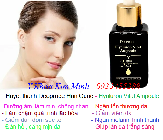 Huyết thanh dưỡng trắng da Hàn Quốc Deoproce 3 tác dụng bán tại Y khoa Kim Minh