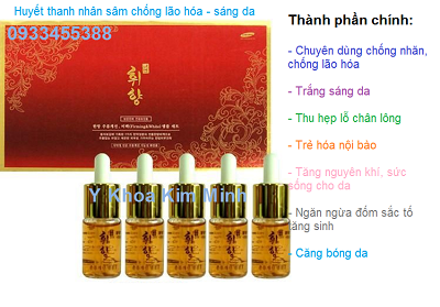 Huyết thanh nhân sâm Hàn Quốc Wheel Hyang tái tạo hồi sinh da - Y khoa Kim Minh