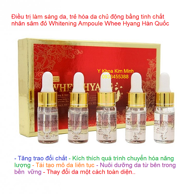 Huyết thanh nhân sâm Hàn Quốc chuyên trắng mịn da, trẻ hóa da, ngăn ngừa da lão hóa - Y Khoa Kim Minh 0933455388