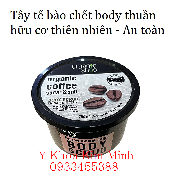 Dùng muối cà phê tẩy tế bào chết body rất hiệu quả và an toàn cho da