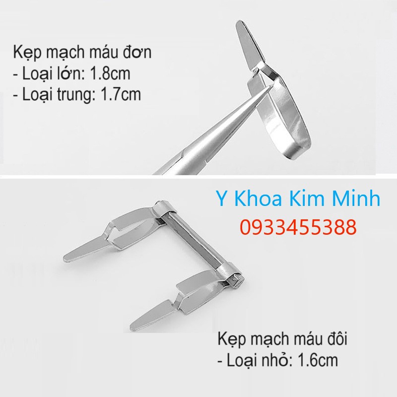 Kẹp mạch máu đơn, kẹp mạch máu đôi Bulldog