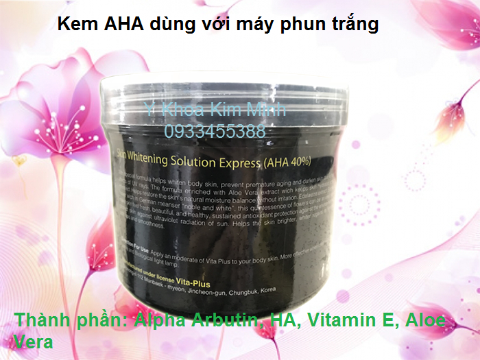 Kem AHA dung voi may phun trang ban tai Y Khoa Kim Minh 0933455388