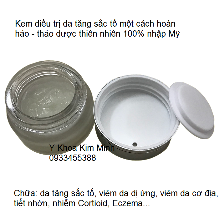 Kem tri da tang sac to, eczema, nhiem cortioid, viem da di ung co dia ban tai Y Khoa Kim Minh 