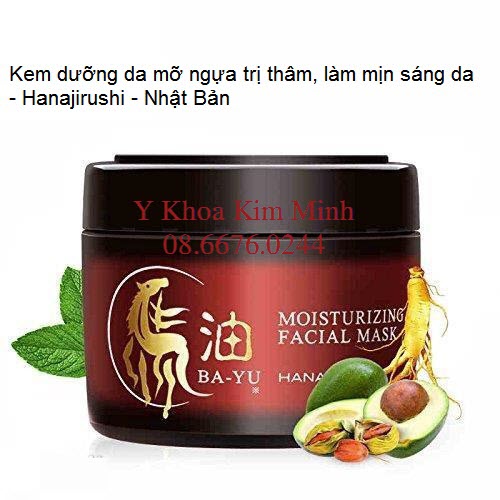 Kem mỡ ngựa giữ ẩm trị thâm, chống viêm da mụn Hanajirushi Y Khoa Kim Minh phân phối bán giá sỉ
