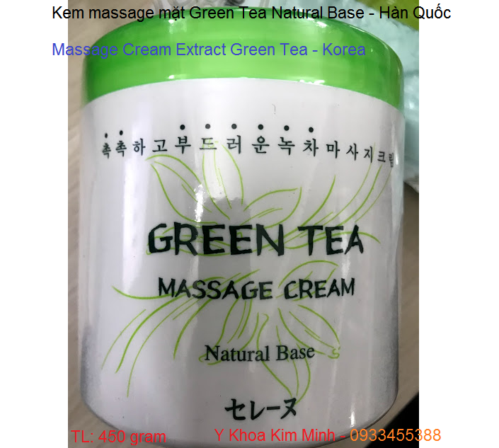 Kem massage mat tra xanh han quoc ban tai cong ty y khoa kim minh tp hochiminh sai gon