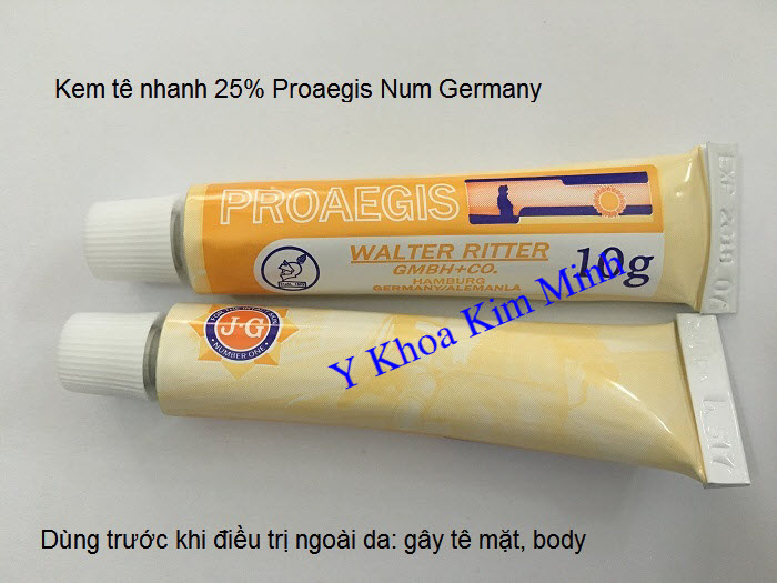 Kem te 25% sử dụng ngành thẩm mỹ spa Proaegis Germany Đức nhập khẩu phân phối Y Khoa Kim Minh tại Tp.HCM