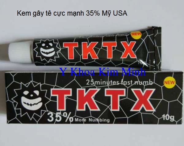 Kem gây tê cực mạnh 35% dùng xăm tattoo, xóa xăm, lăn kim, đốt nốt ruồi Y Khoa Kim Minh bán giá sĩ tại Sài Gòn