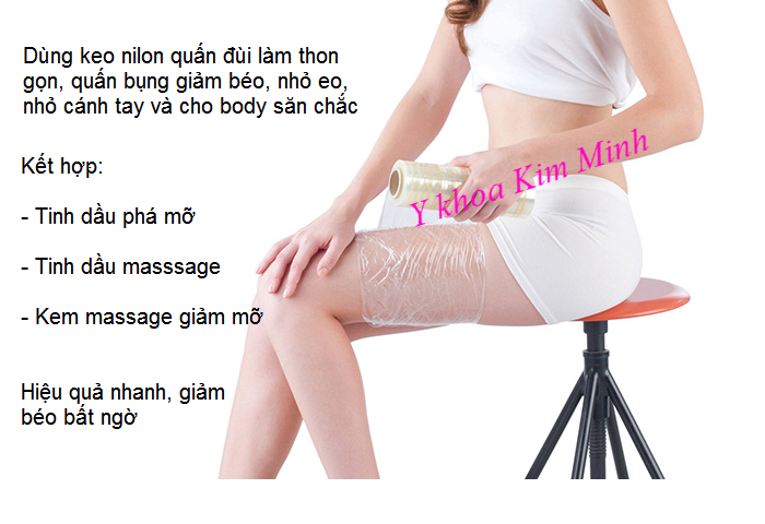 Keo cuộn nilon quấn bụng giảm béo, thon gọn body - Y khoa Kim Minh