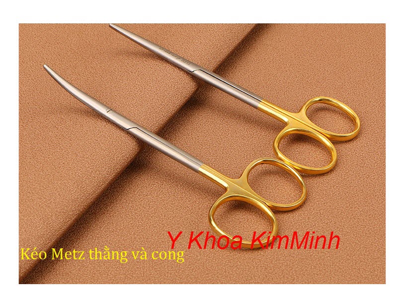 Kéo metz đầu tù lưỡi thẳng, kéo metz đầu tù lưỡi cong