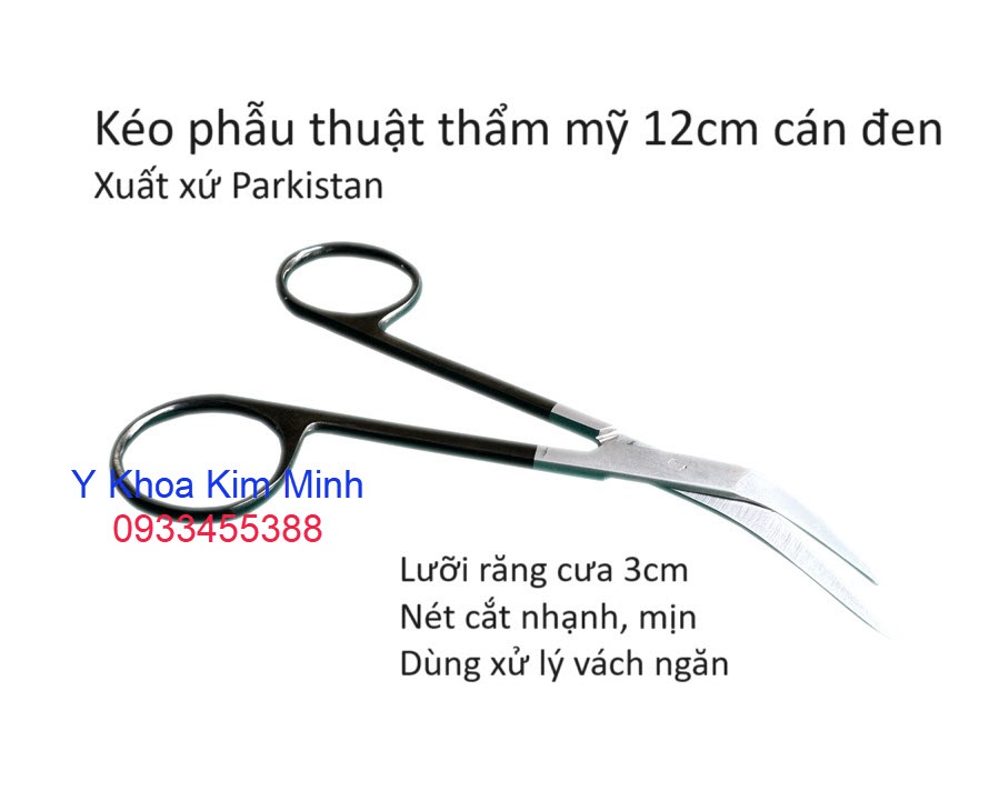 Kéo phẫu thuật mũi lưỡi mỏ chim dài 12cm Parkistan bán ở Tp.HCM