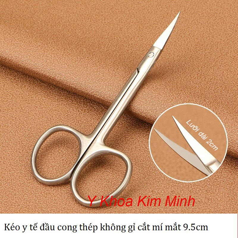 Kéo cắt mí đầu cong 9.5cm