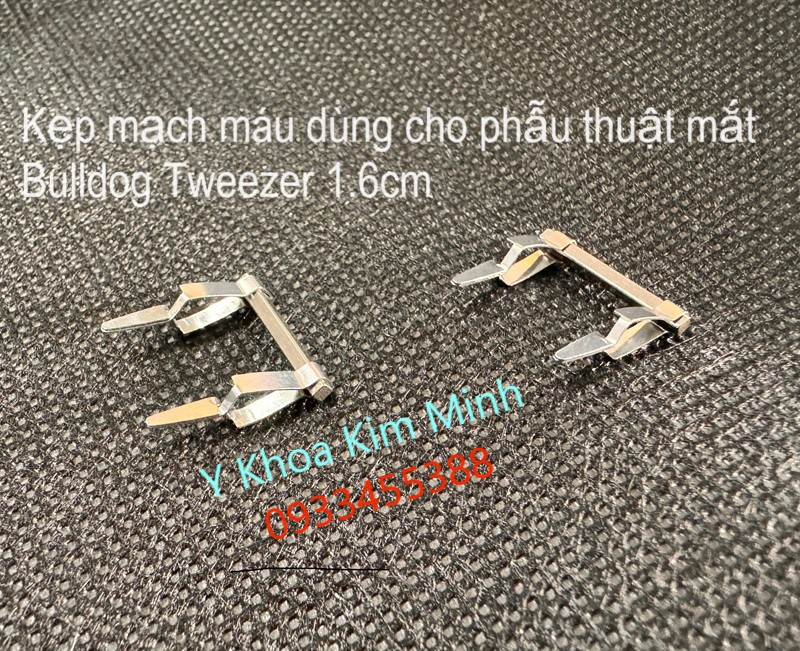 Kẹp cầm máu dùng trong phẫu thuật nhãn khoa, cắt mí mắt, phẫu thuật thẩm mỹ mắt Bulldog Tweezer
