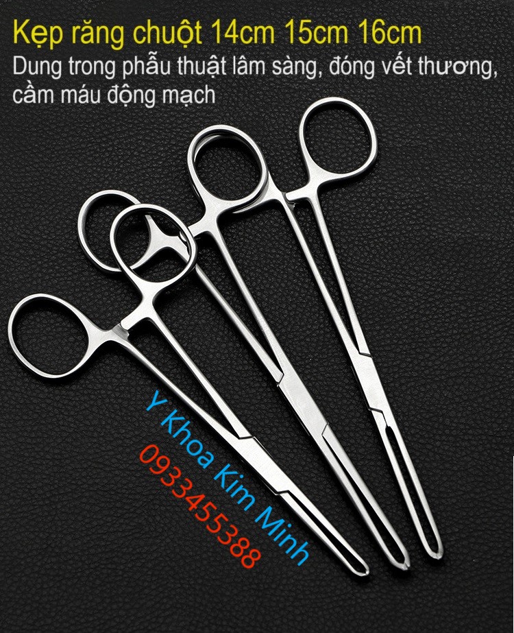 Kẹp răng chuột Alice 14cm 15cm 16cm bán ở Y Khoa Kim Minh