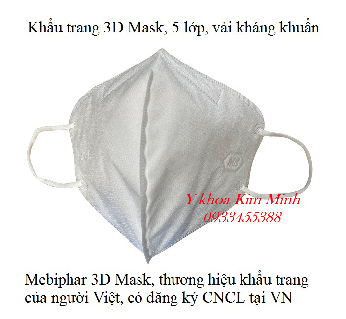 Bán giá sỉ khẩu trang 3D Mask Mebiphar người lớn và trẻ em tại Tp Hồ Chí Minh - Y khoa Kim Minh