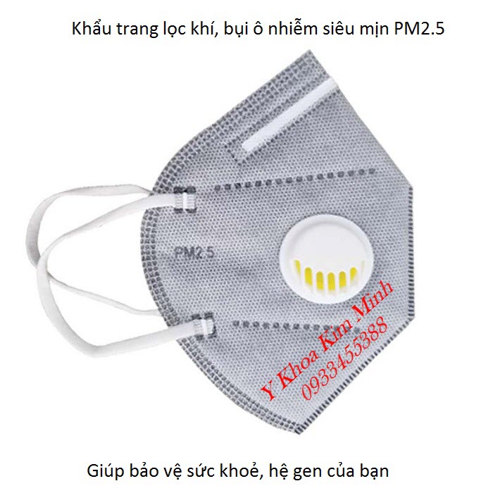 Khẩu trang y tế 6 lớp chuyên lọc bụi siêu mịn PM2.5 bán giá sỉ tại Y khoa Kim Minh