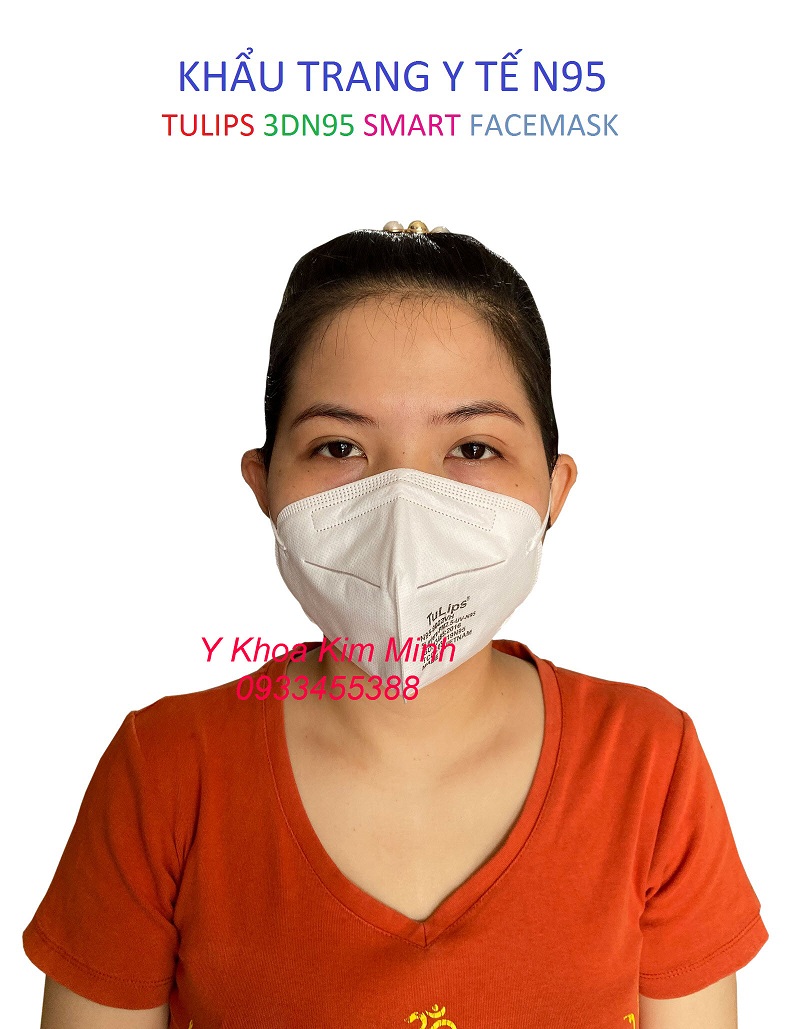 Khẩu trang N95 của hãng Tulips 3DN95 sản xuất tại Việt Nam