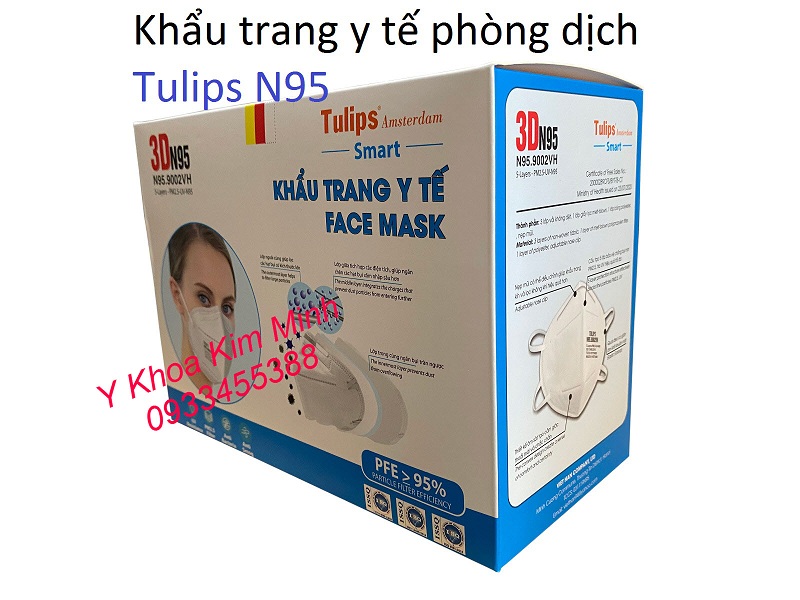 Khẩu trang y tế phòng dịch Tulips N95