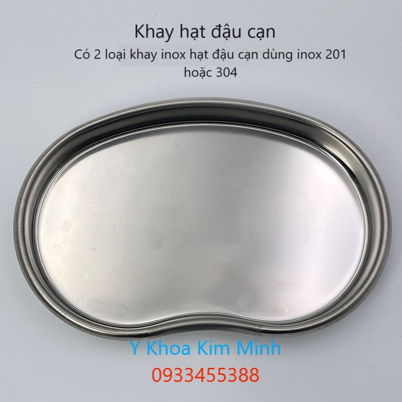 Khay hạt đậu cạn bằng inox 304 hoặc loại giá rẻ 201 bán ở Tp.HCM