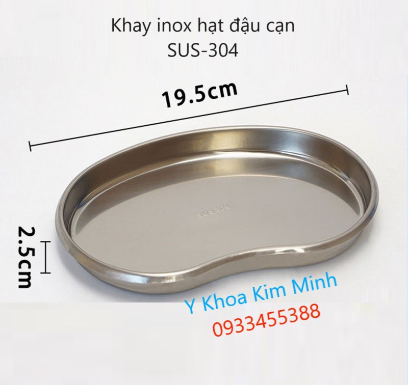 Khay inox hạt đậu cạn 304 giá sỉ bán ở Tp.HCM