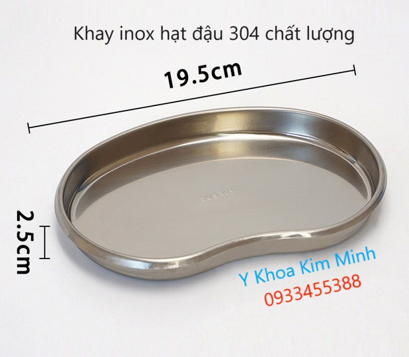 Khay inox hạt đậu 304 chất lượng không gỉ sét trong quá trình sử dụng bán ở Y Khoa Kim Minh